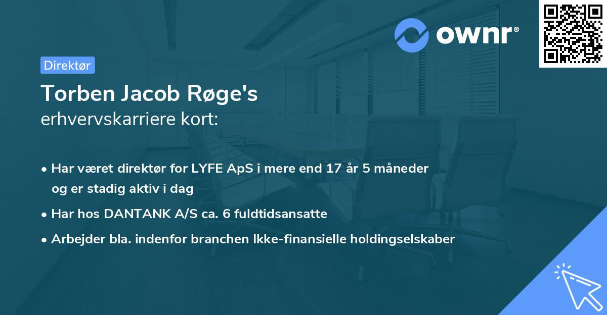 Torben Jacob Røge's erhvervskarriere kort