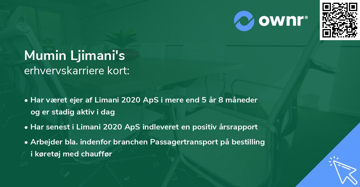 Mumin Ljimani's erhvervskarriere kort