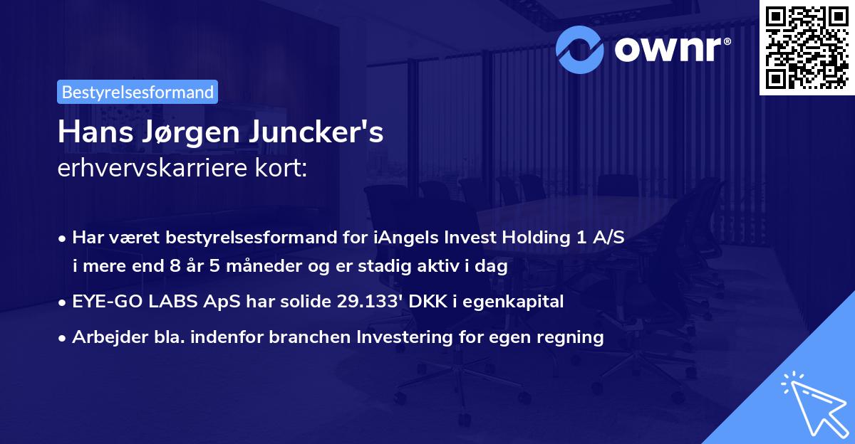 Hans Jørgen Juncker's erhvervskarriere kort