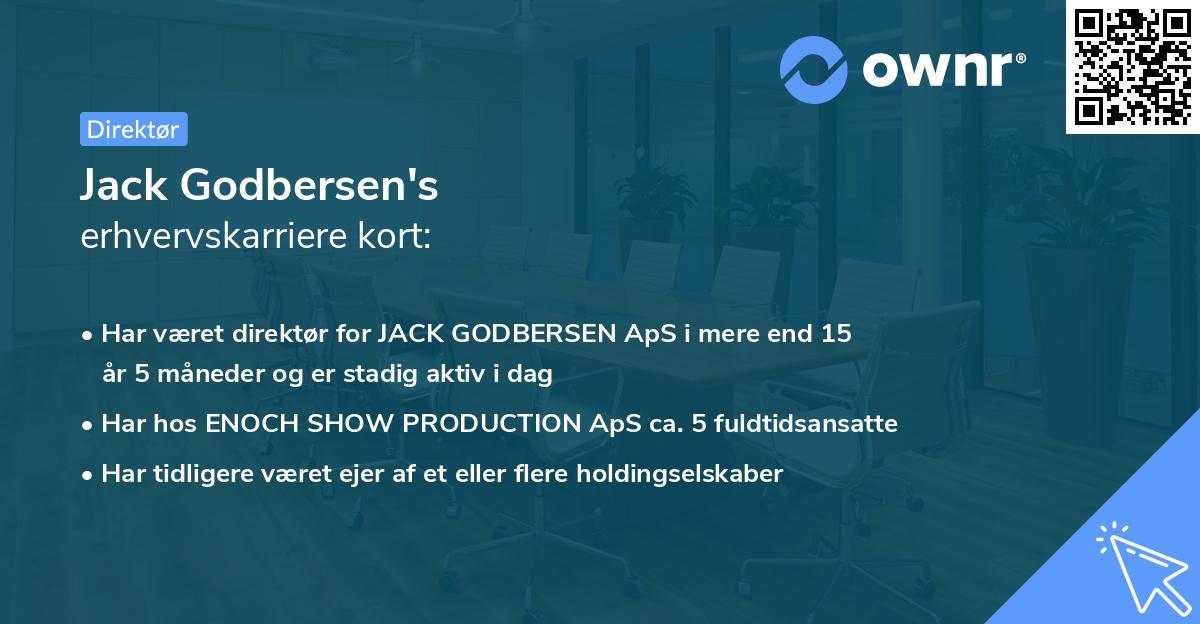 Jack Godbersen's erhvervskarriere kort