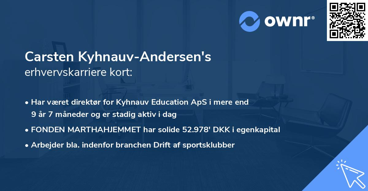 Carsten Kyhnauv-Andersen's erhvervskarriere kort