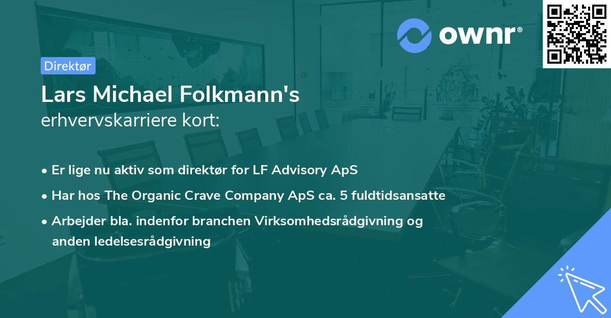 Lars Michael Folkmann's erhvervskarriere kort