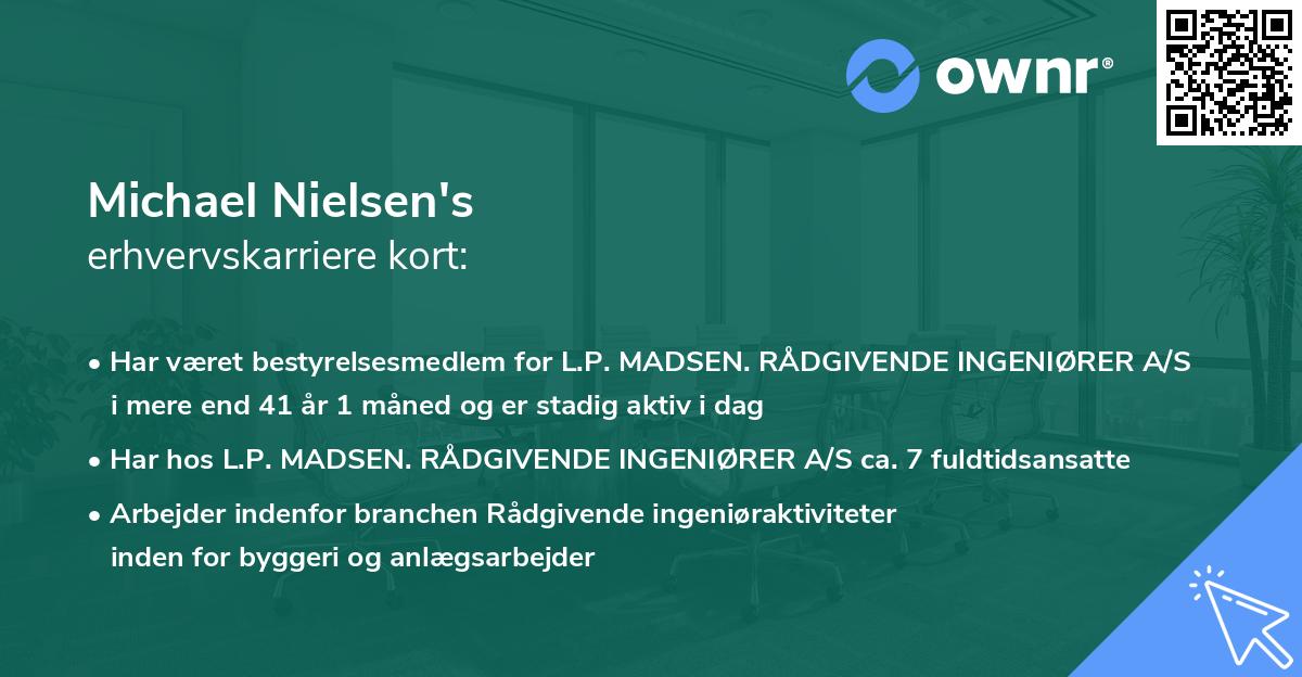 Michael Nielsen's erhvervskarriere kort