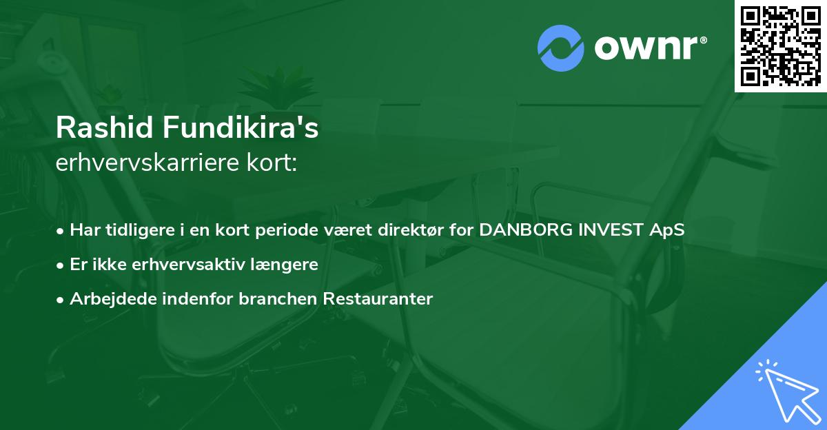 Rashid Fundikira's erhvervskarriere kort