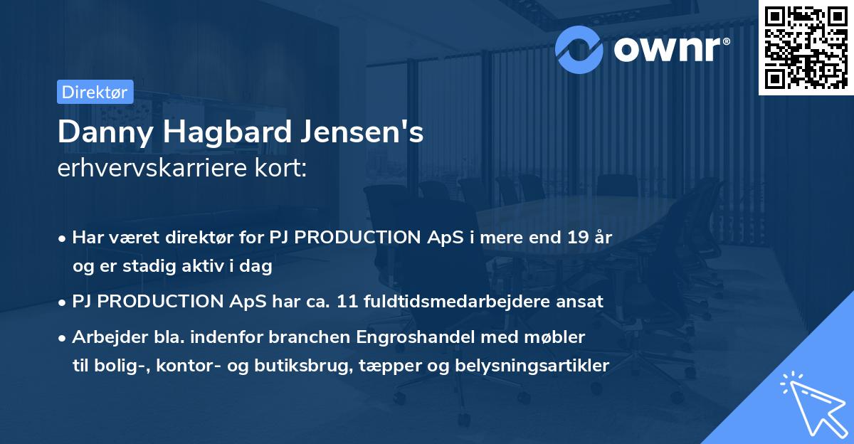 Danny Hagbard Jensen's erhvervskarriere kort