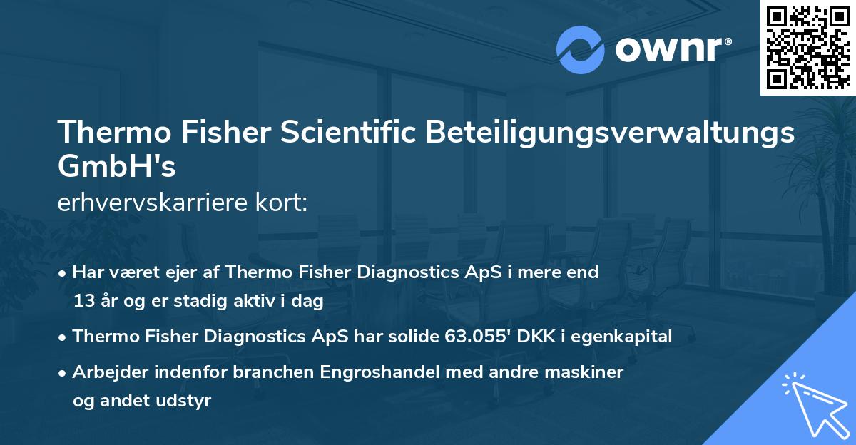 Thermo Fisher Scientific Beteiligungsverwaltungs GmbH's erhvervskarriere kort