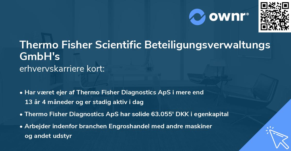 Thermo Fisher Scientific Beteiligungsverwaltungs GmbH's erhvervskarriere kort