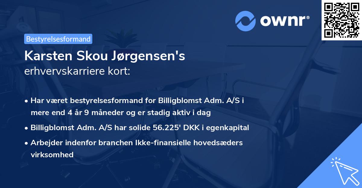 Karsten Skou Jørgensen's erhvervskarriere kort