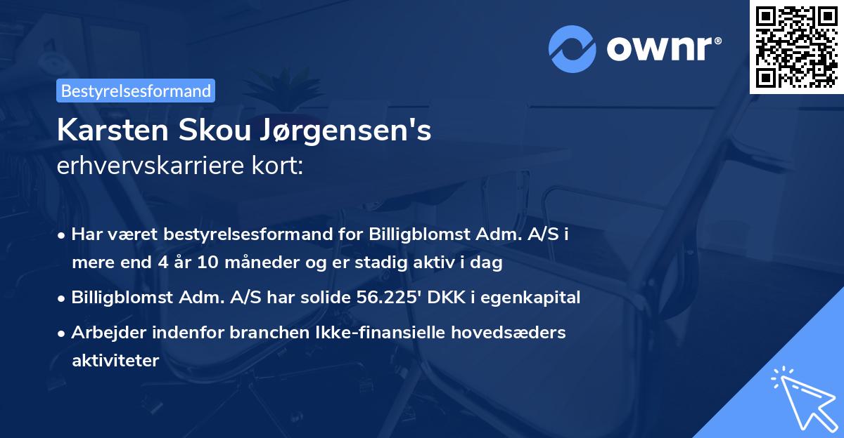 Karsten Skou Jørgensen's erhvervskarriere kort