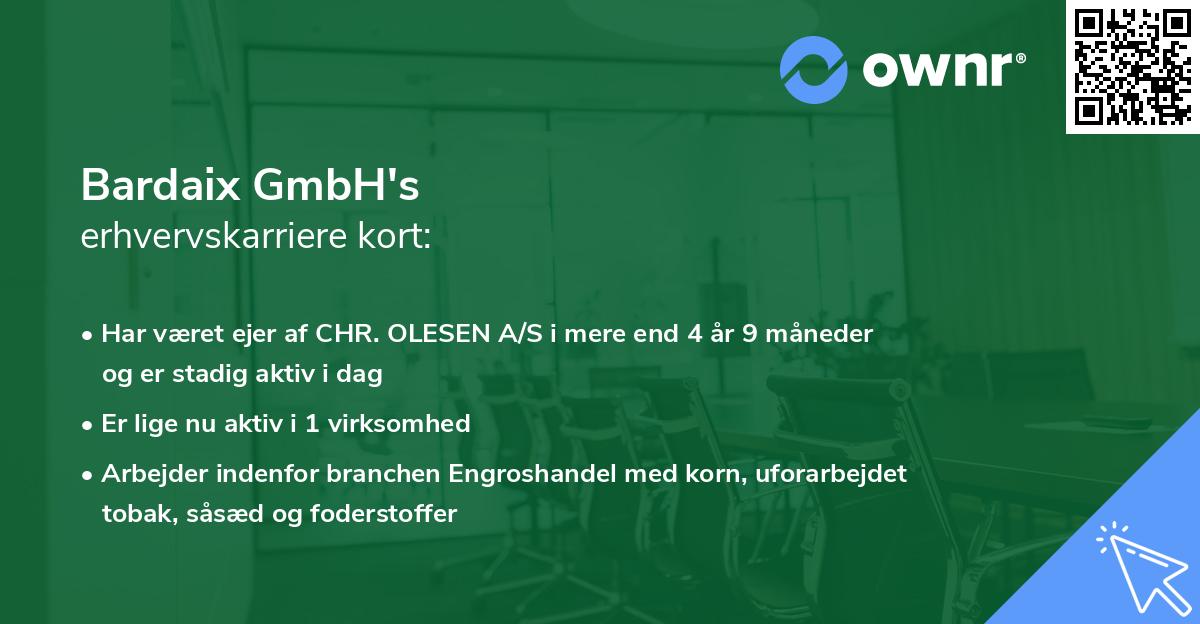 Bardaix GmbH's erhvervskarriere kort