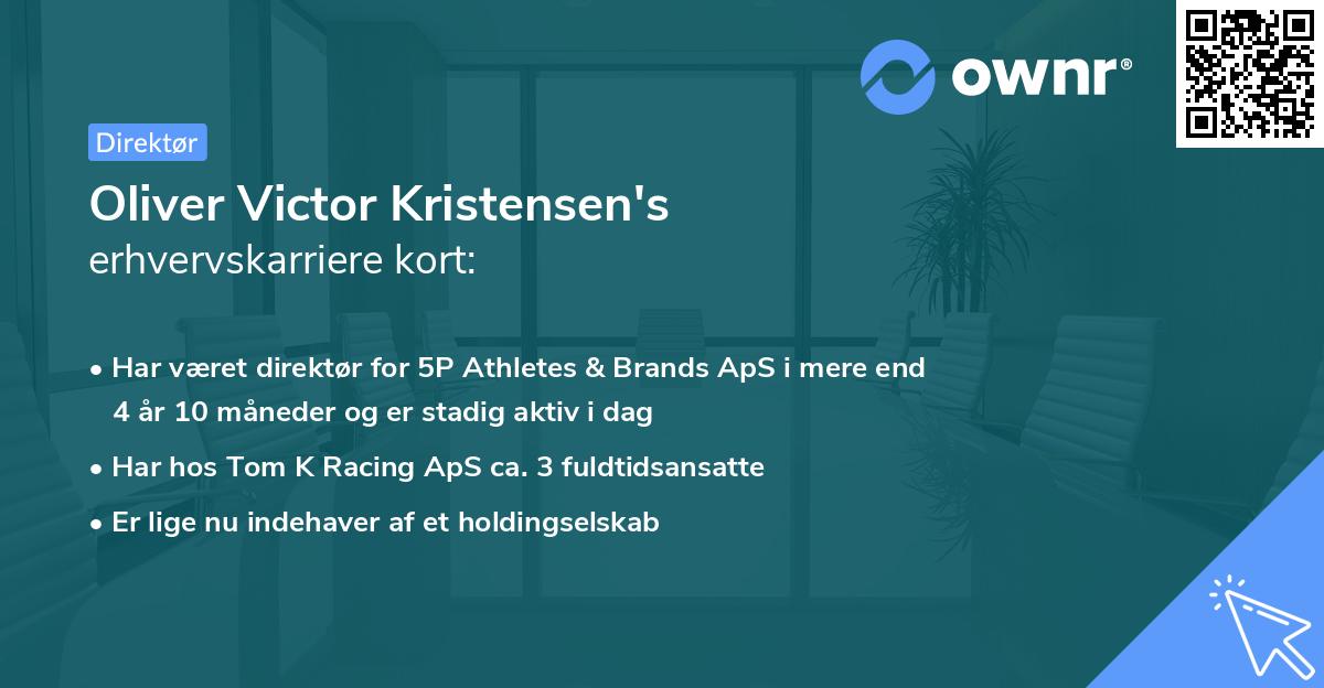 Oliver Victor Kristensen's erhvervskarriere kort