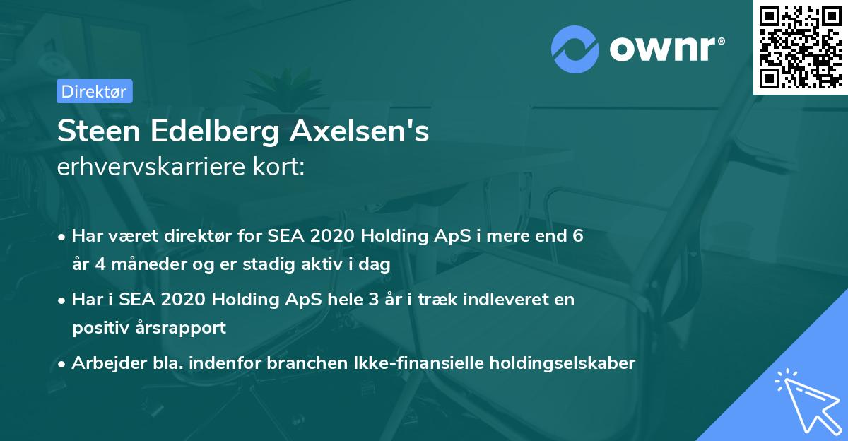 Steen Edelberg Axelsen's erhvervskarriere kort