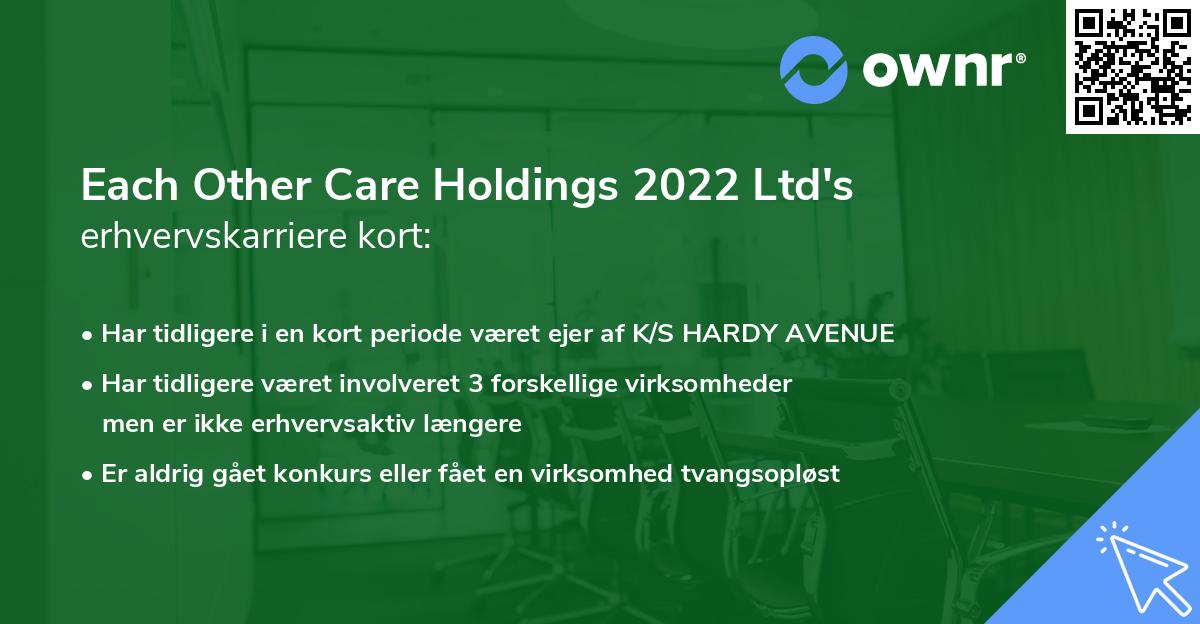Each Other Care Holdings 2022 Ltd's erhvervskarriere kort