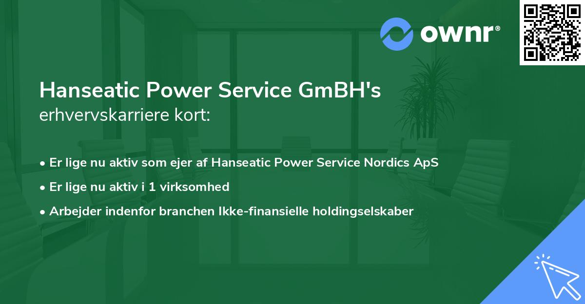 Hanseatic Power Service GmBH's erhvervskarriere kort