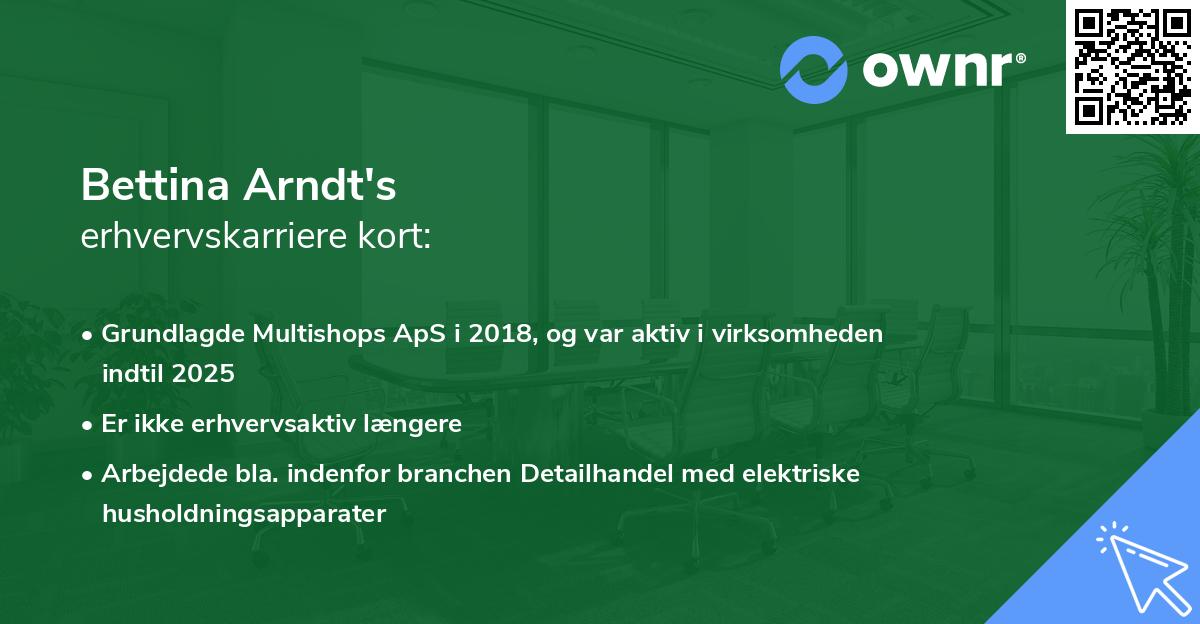 Bettina Arndt's erhvervskarriere kort