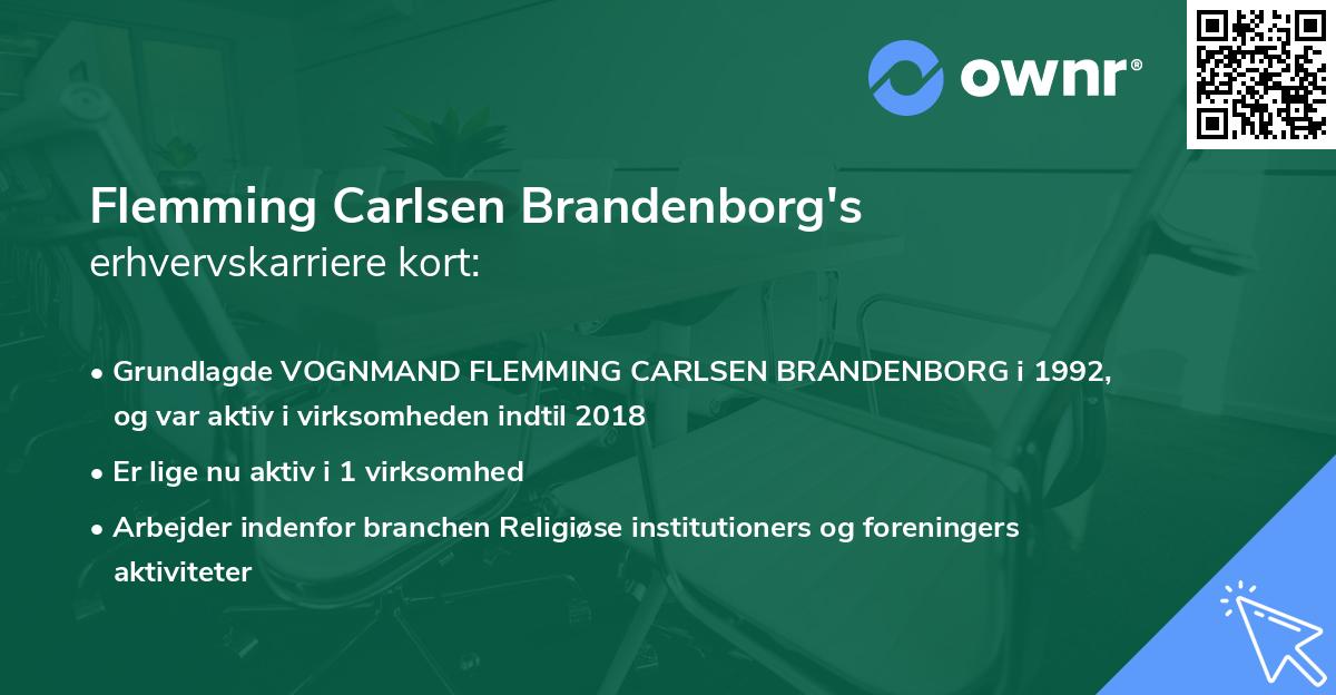 Flemming Carlsen Brandenborg's erhvervskarriere kort