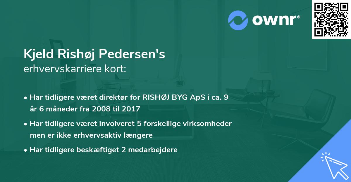 Kjeld Rishøj Pedersen's erhvervskarriere kort