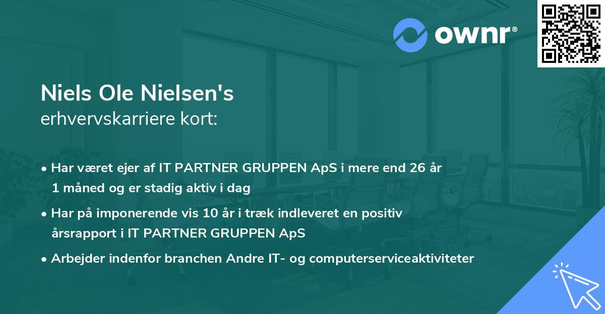 Niels Ole Nielsen's erhvervskarriere kort