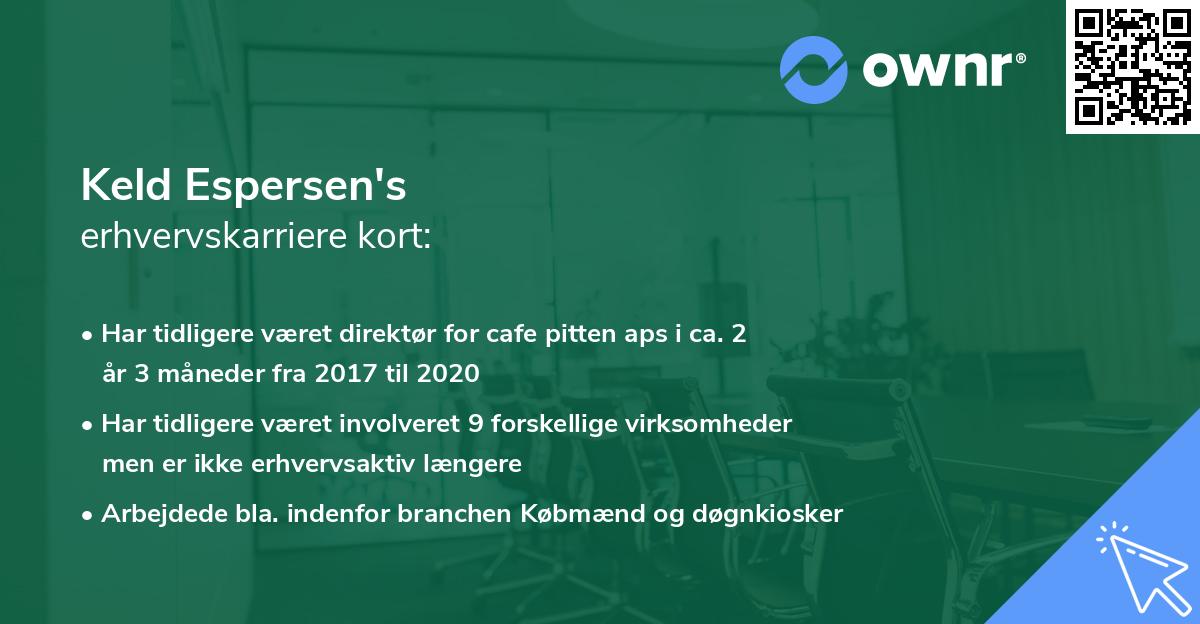 Keld Espersen's erhvervskarriere kort