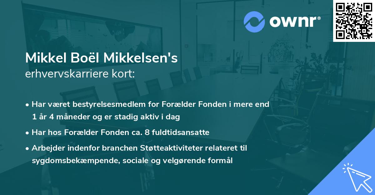 Mikkel Boël Mikkelsen's erhvervskarriere kort