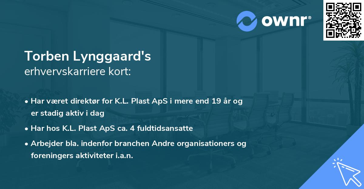 Torben Lynggaard's erhvervskarriere kort