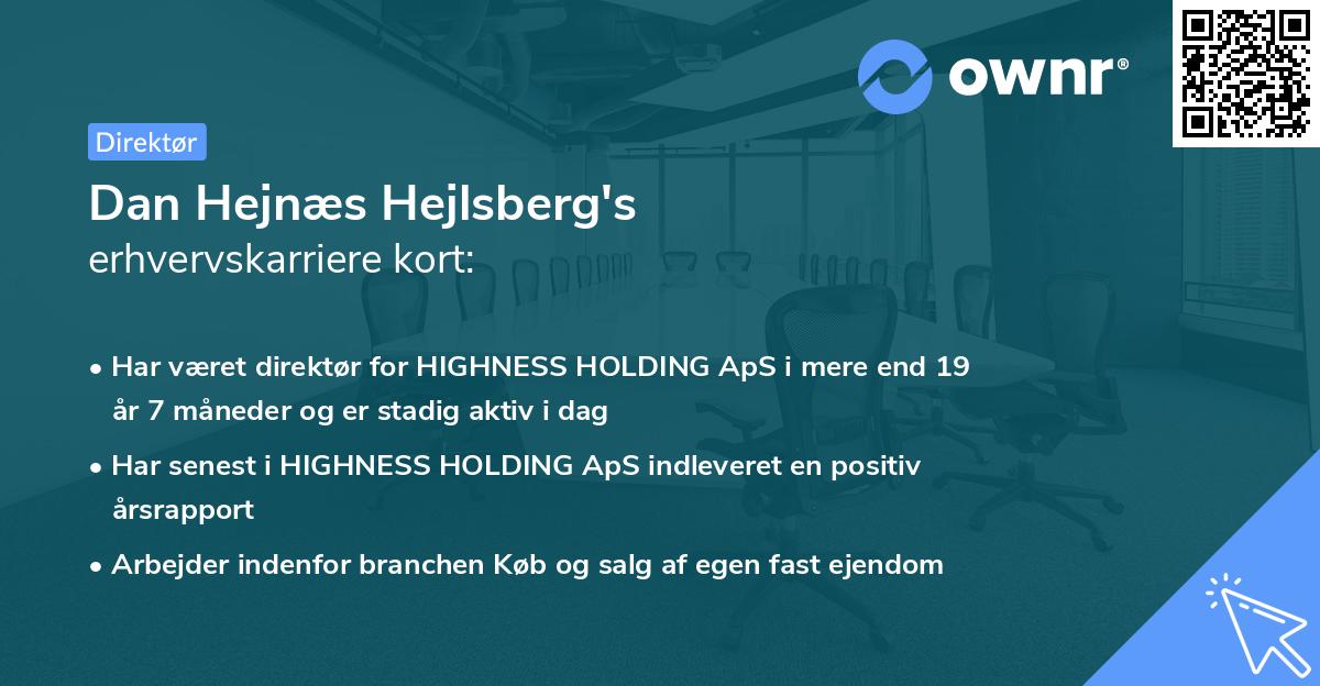 Dan Hejnæs Hejlsberg's erhvervskarriere kort