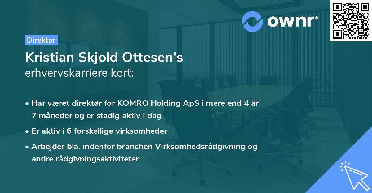 Kristian Skjold Ottesen's erhvervskarriere kort