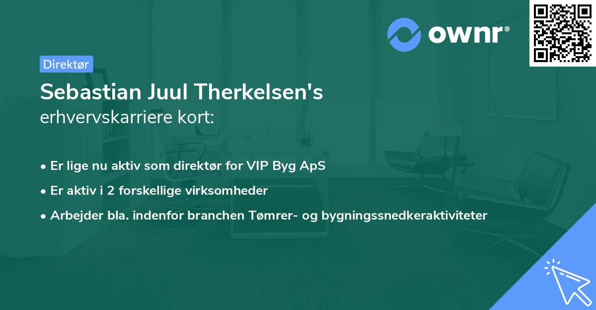 Sebastian Juul Therkelsen's erhvervskarriere kort