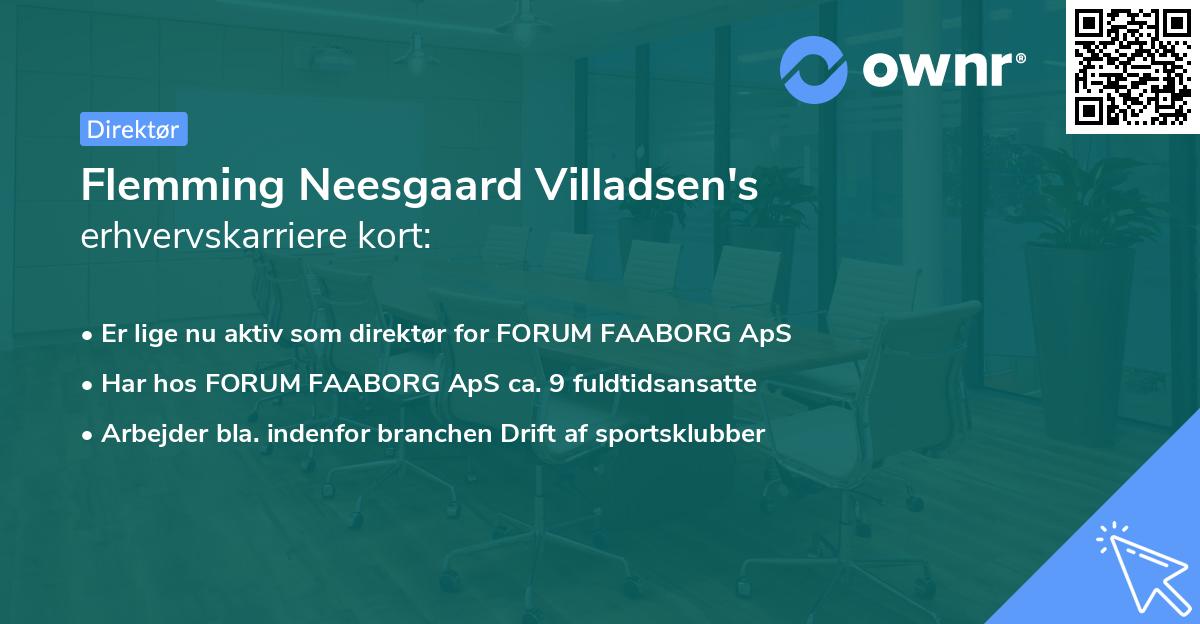 Flemming Neesgaard Villadsen's erhvervskarriere kort