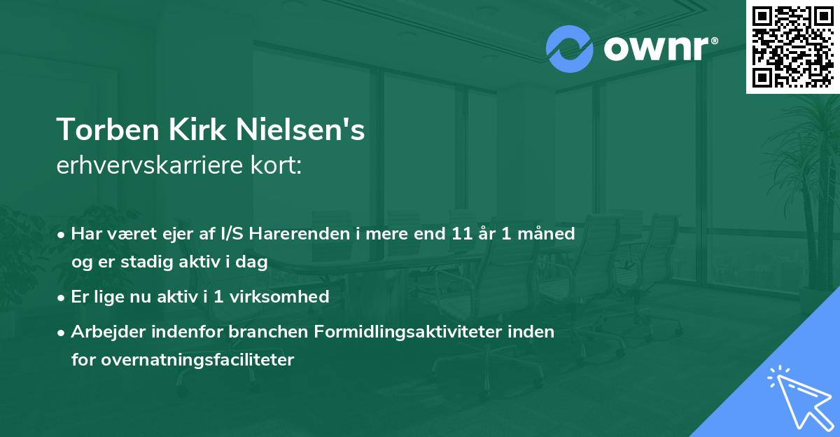 Torben Kirk Nielsen's erhvervskarriere kort