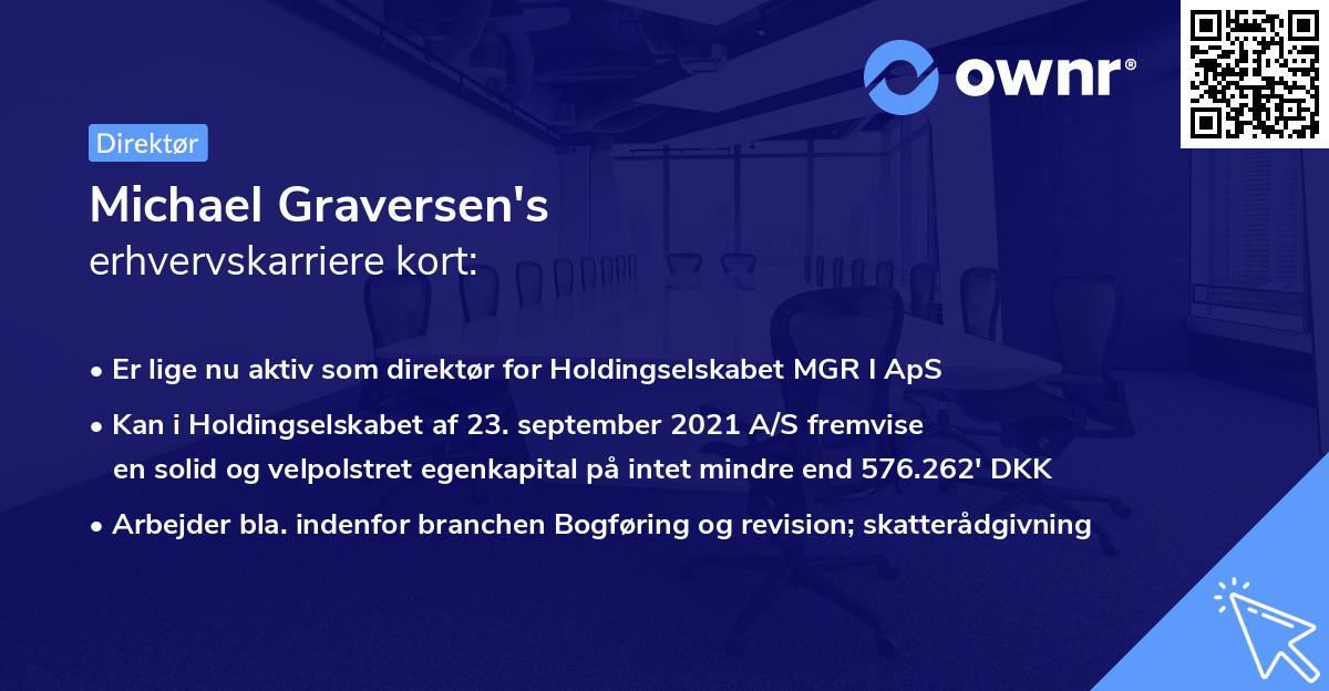 Michael Graversen's erhvervskarriere kort