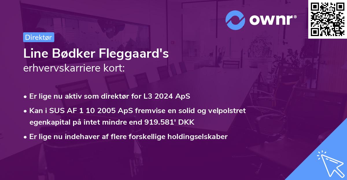 Line Bødker Fleggaard's erhvervskarriere kort