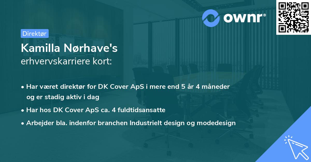 Kamilla Nørhave's erhvervskarriere kort
