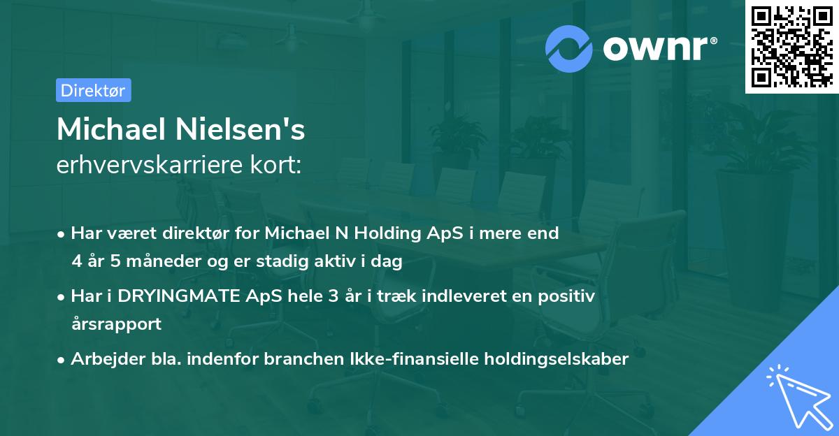 Michael Nielsen's erhvervskarriere kort