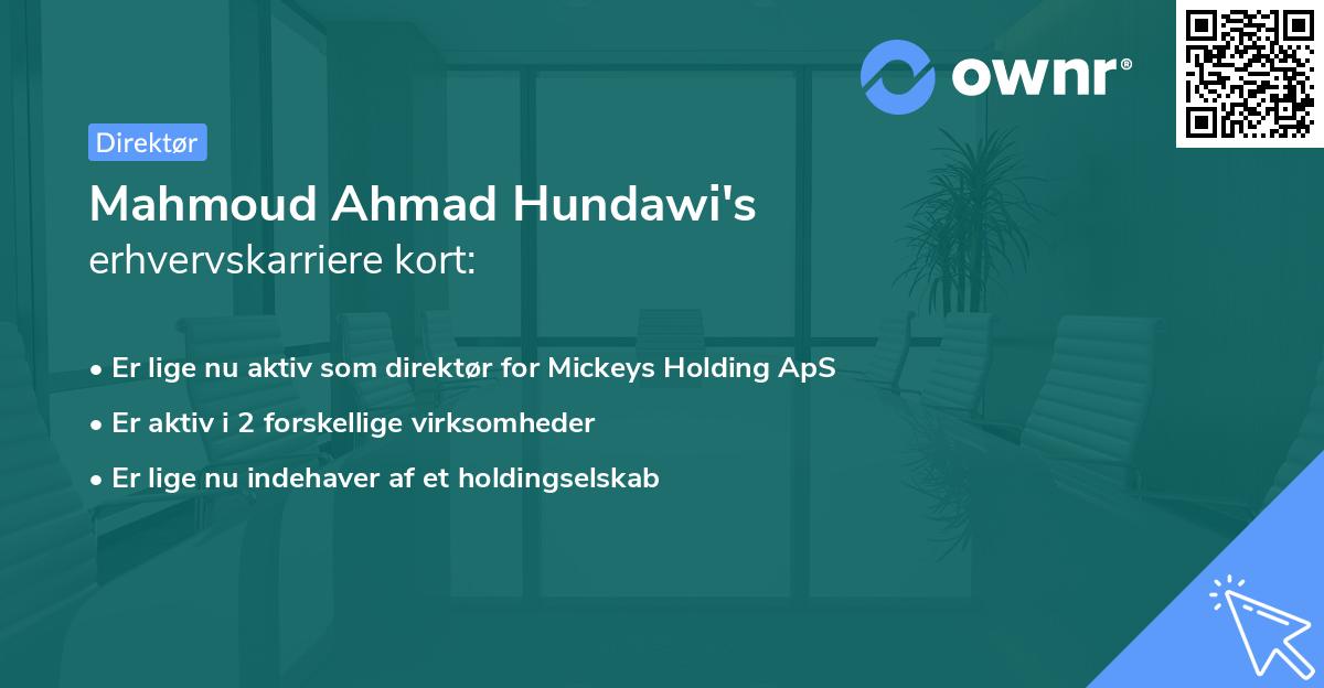 Mahmoud Ahmad Hundawi's erhvervskarriere kort