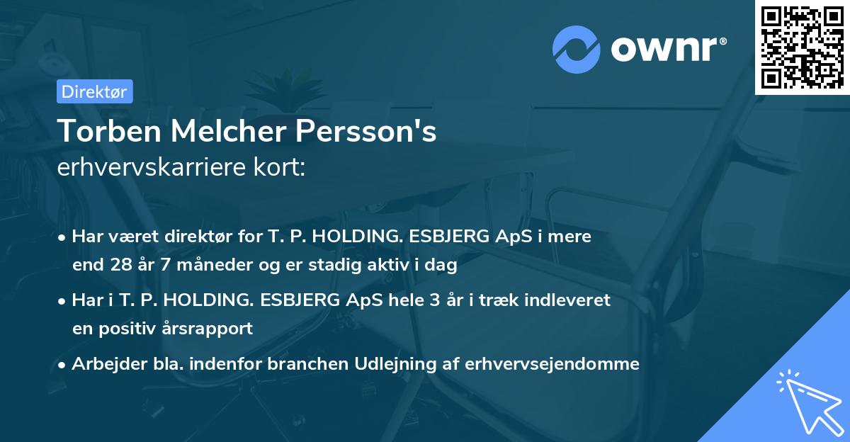 Torben Melcher Persson's erhvervskarriere kort