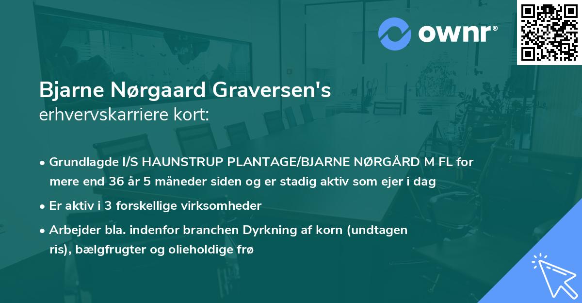 Bjarne Nørgaard Graversen's erhvervskarriere kort