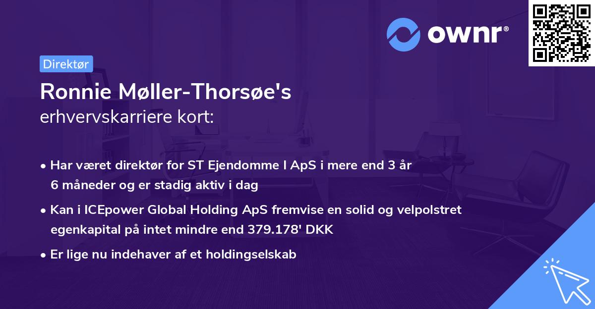 Ronnie Møller-Thorsøe's erhvervskarriere kort