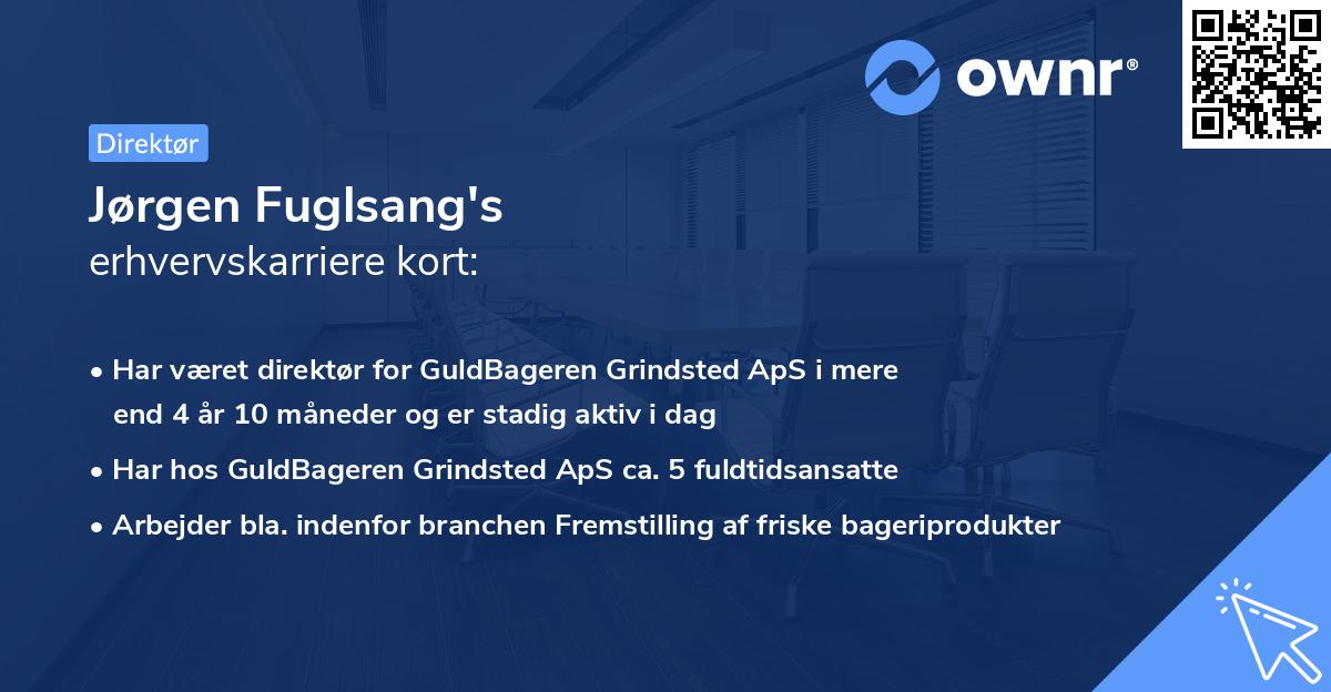 Jørgen Fuglsang's erhvervskarriere kort