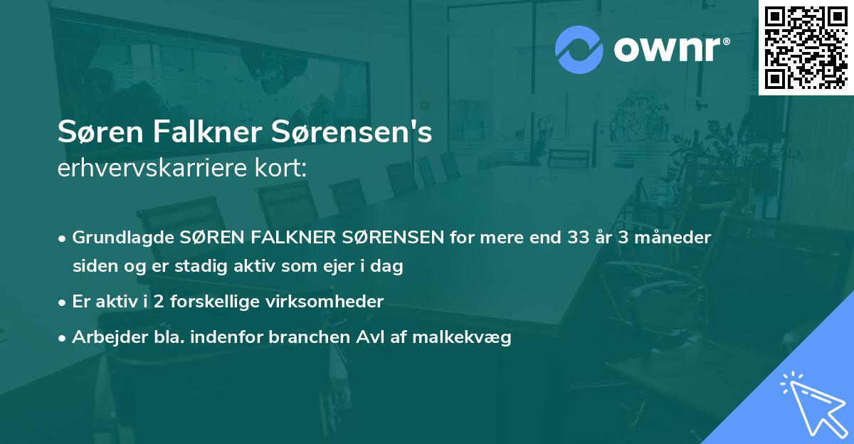 Søren Falkner Sørensen's erhvervskarriere kort