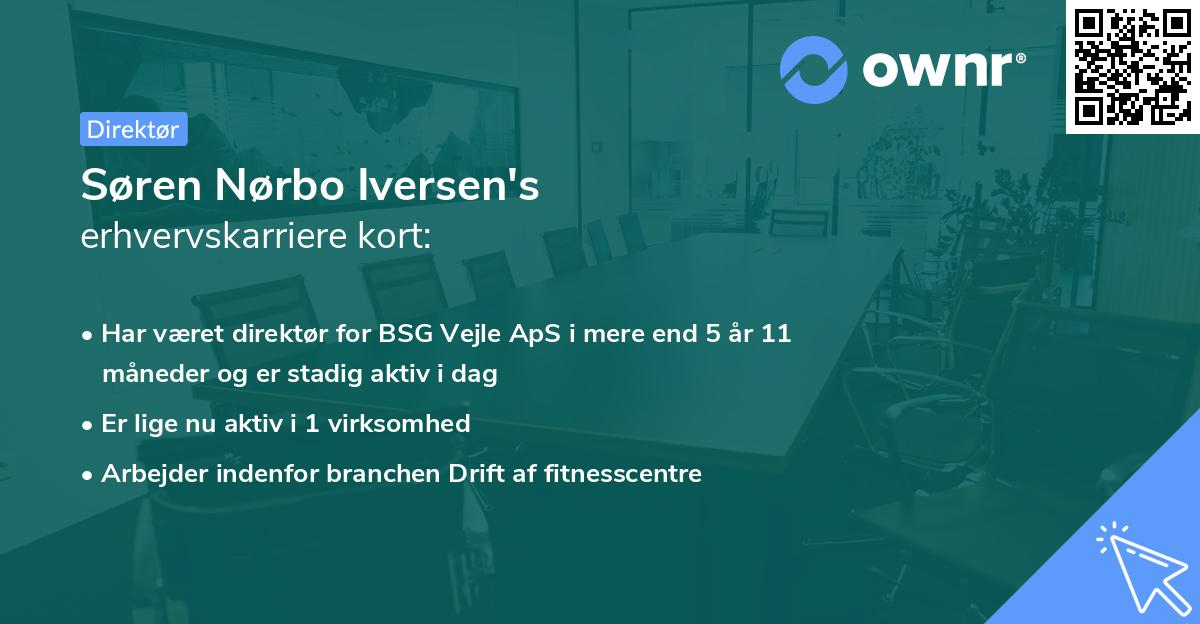 Søren Nørbo Iversen's erhvervskarriere kort