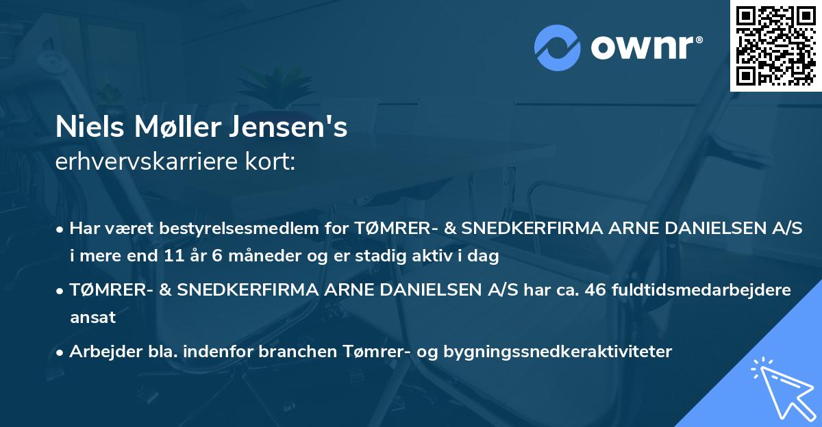 Niels Møller Jensen's erhvervskarriere kort