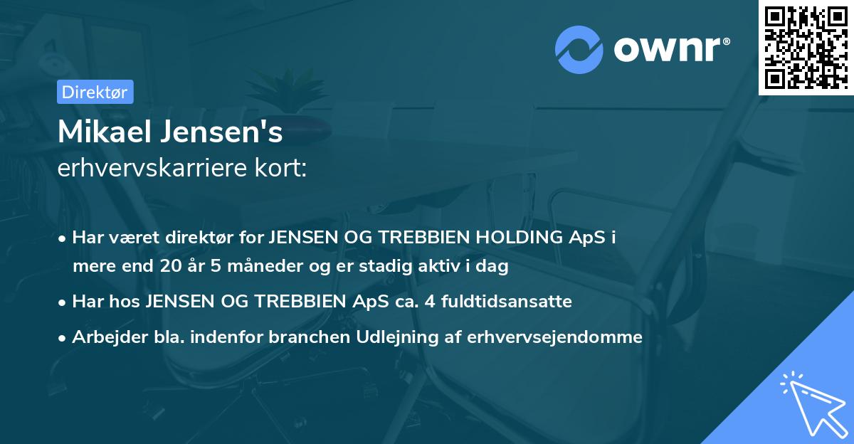 Mikael Jensen's erhvervskarriere kort