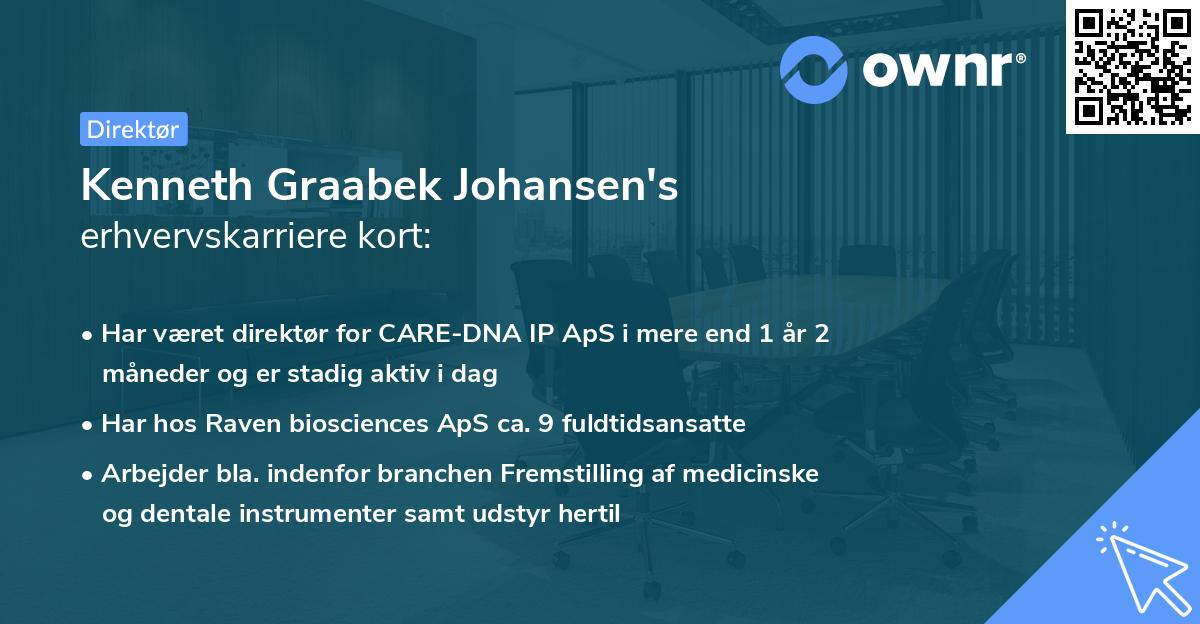Kenneth Graabek Johansen's erhvervskarriere kort