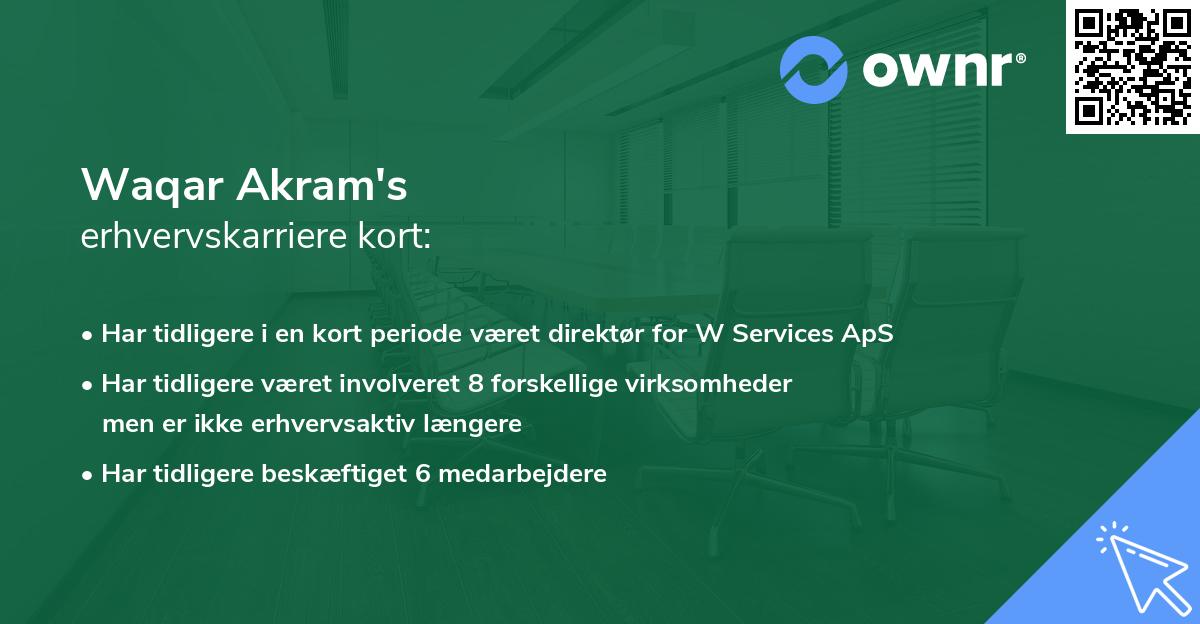 Waqar Akram's erhvervskarriere kort