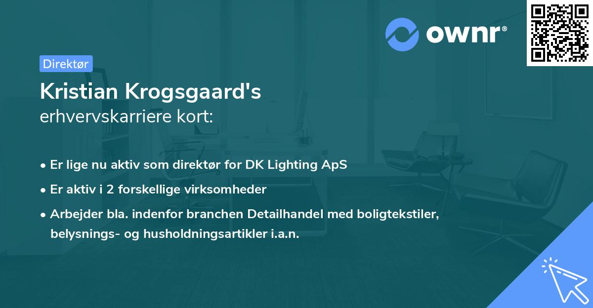 Kristian Krogsgaard's erhvervskarriere kort