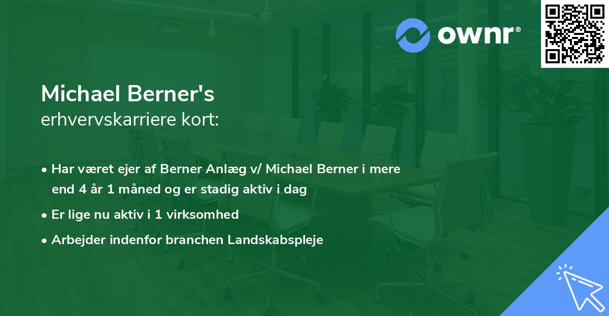 Michael Berner's erhvervskarriere kort