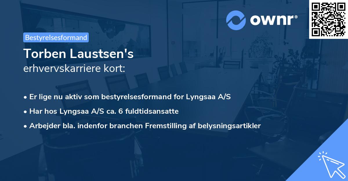 Torben Laustsen's erhvervskarriere kort