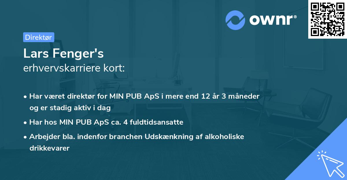 Lars Fenger's erhvervskarriere kort