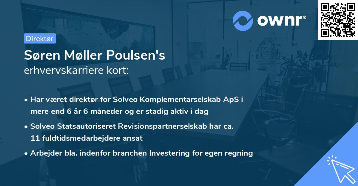 Søren Møller Poulsen's erhvervskarriere kort
